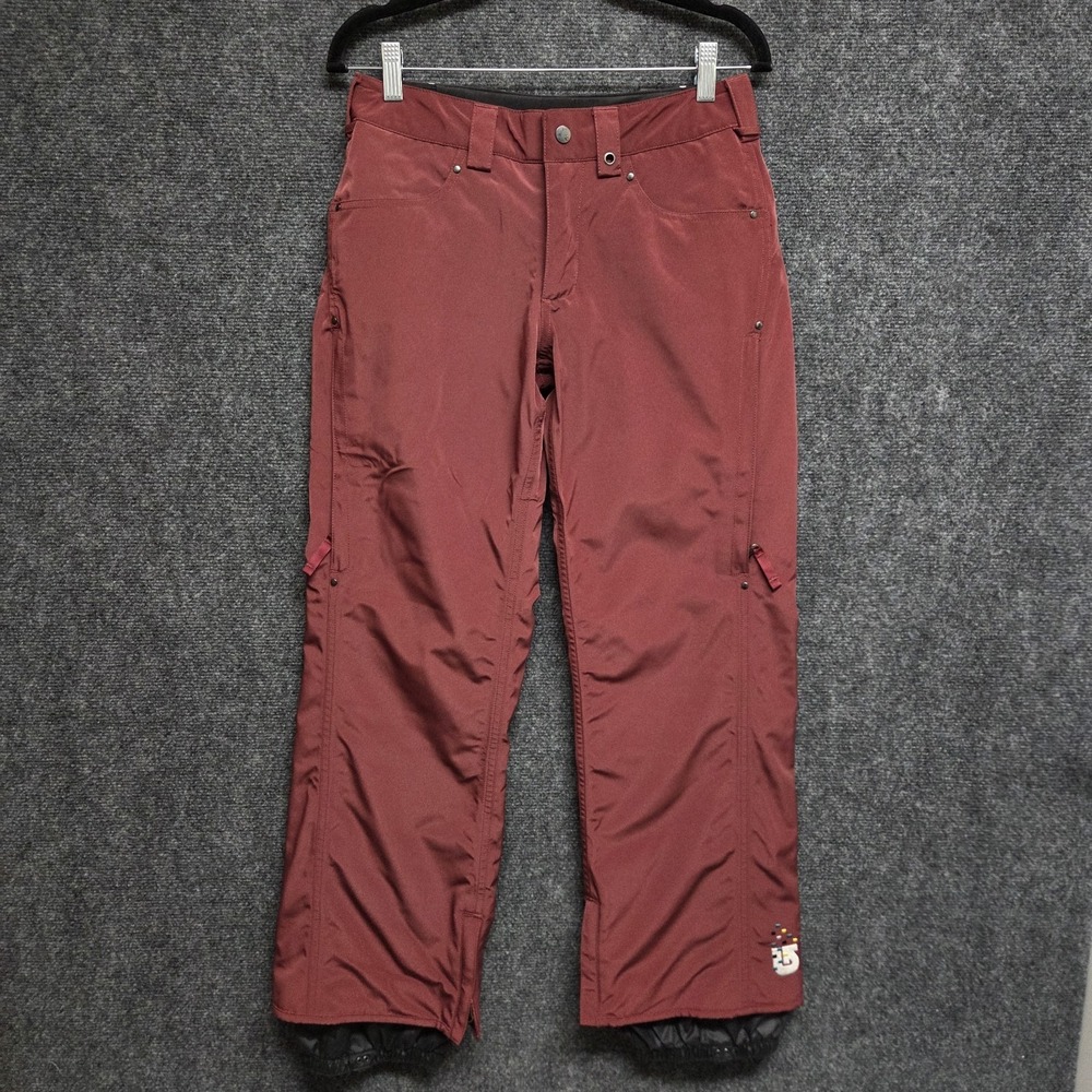 Burton Dry Ride Snowboarding Society Pants Womens XS Burgundy Outdoor Snow Ski